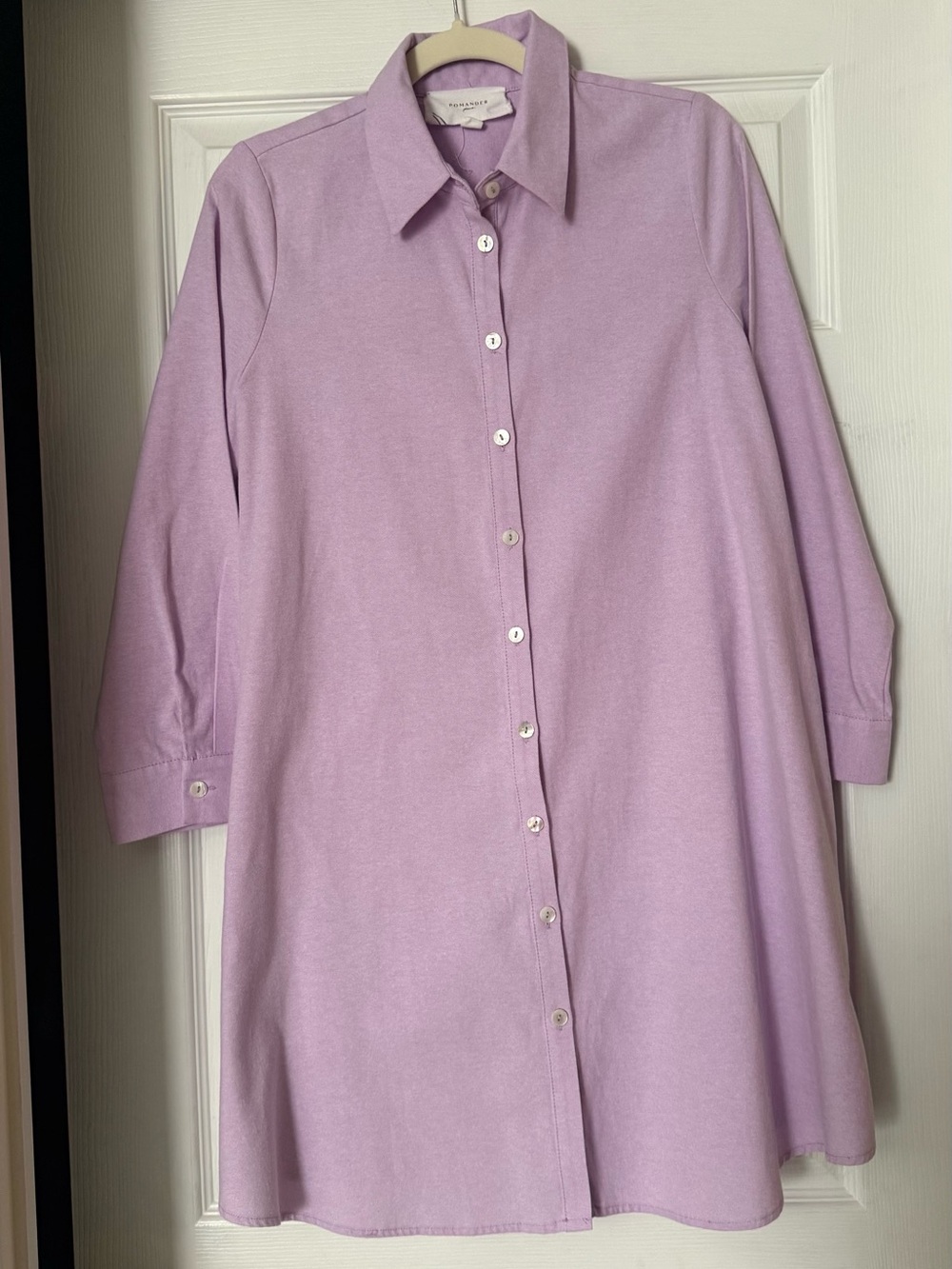 Tuckernuck Pomander Place Lavender Button-Down Dress - Picture 2 of 6